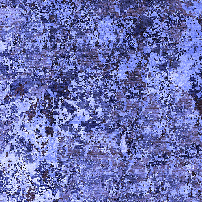 Machine Washable Oriental Blue Industrial Rug, wshurb1430blu