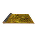 Sideview of Oriental Yellow Industrial Rug, urb1430yw