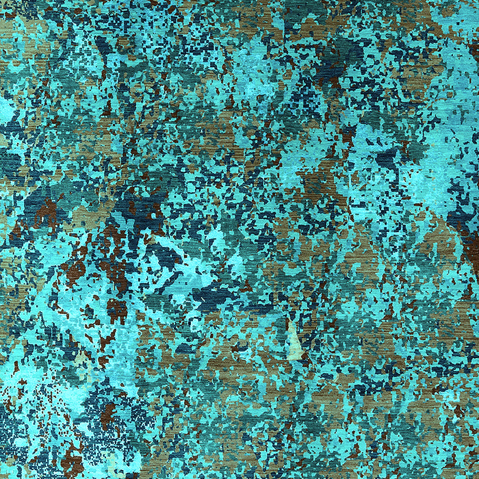 Oriental Turquoise Industrial Rug, urb1430turq