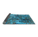 Sideview of Oriental Light Blue Industrial Rug, urb1430lblu