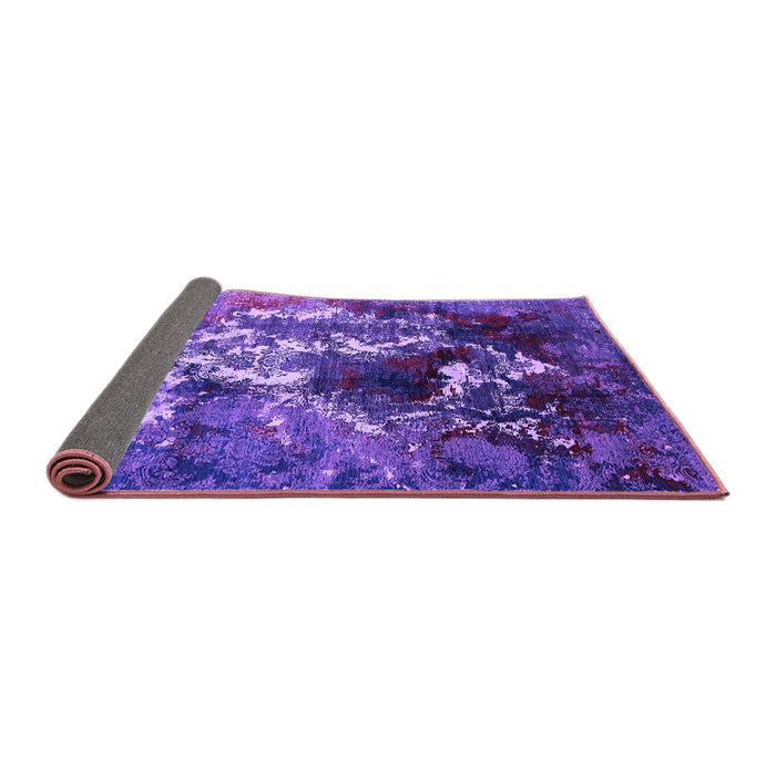 Sideview of Oriental Purple Industrial Rug, urb1431pur