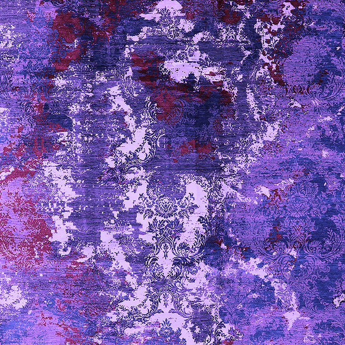 Machine Washable Oriental Purple Industrial Area Rugs, wshurb1431pur