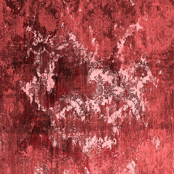 Machine Washable Oriental Red Industrial Rug, wshurb1431red