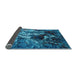 Sideview of Oriental Light Blue Industrial Rug, urb1431lblu