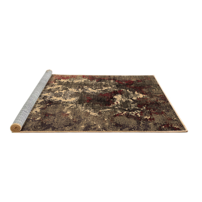 Sideview of Machine Washable Oriental Brown Industrial Rug, wshurb1431brn