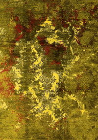 Oriental Yellow Industrial Rug, urb1431yw