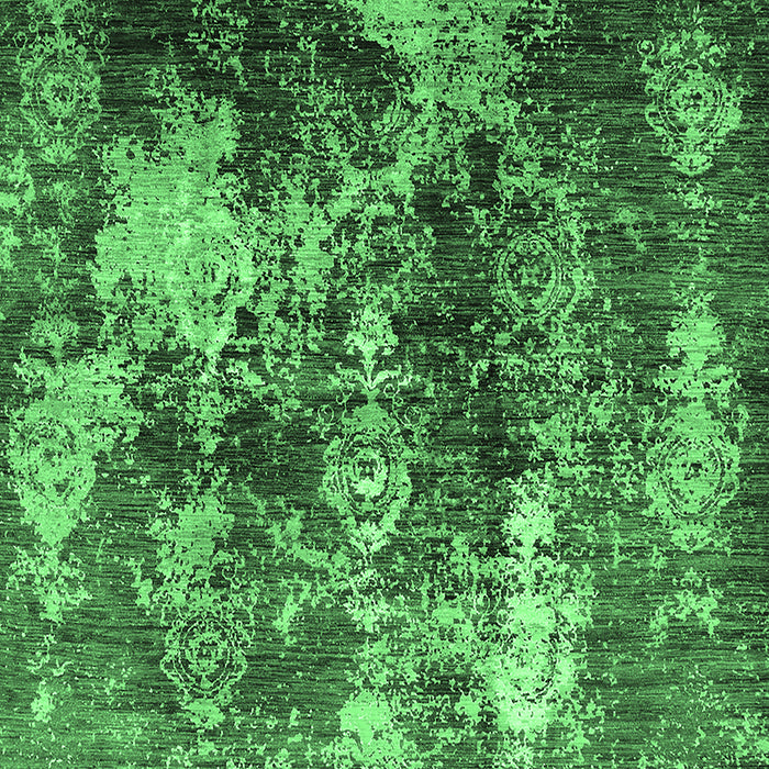 Oriental Emerald Green Industrial Rug, urb1432emgrn