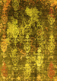 Oriental Yellow Industrial Rug, urb1432yw