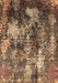 Machine Washable Oriental Brown Industrial Rug, wshurb1432brn