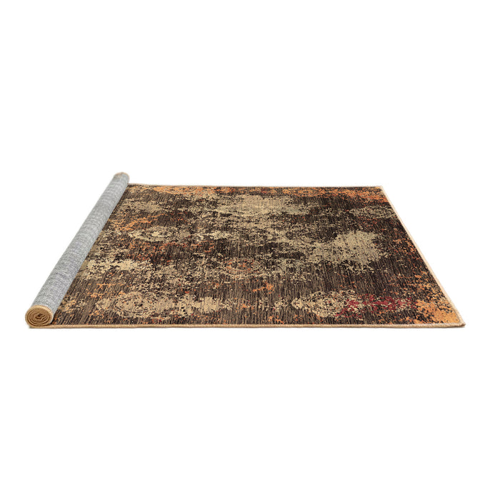 Sideview of Machine Washable Oriental Brown Industrial Rug, wshurb1432brn