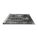 Sideview of Machine Washable Oriental Gray Industrial Rug, wshurb1432gry