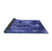 Sideview of Oriental Blue Industrial Rug, urb1432blu