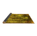 Sideview of Oriental Yellow Industrial Rug, urb1432yw