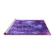 Sideview of Machine Washable Oriental Purple Industrial Area Rugs, wshurb1432pur