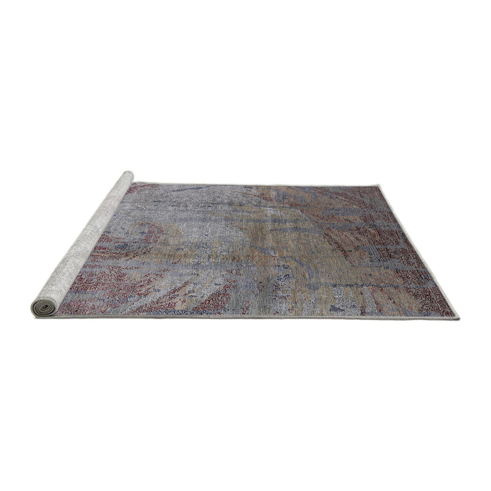 Sideview of Machine Washable Industrial Modern Purple Rug, wshurb1433