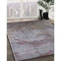 Mid-Century Modern Purple Oriental Rug, urb1433