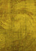 Oriental Yellow Industrial Rug, urb1433yw