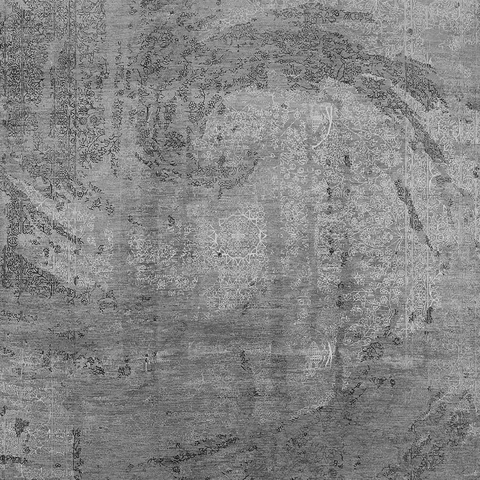 Machine Washable Oriental Gray Industrial Rug, wshurb1433gry