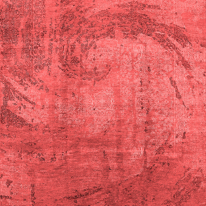 Machine Washable Oriental Red Industrial Rug, wshurb1433red