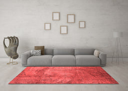 Industrial Red Washable Rugs