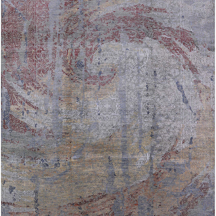 Mid-Century Modern Purple Oriental Rug, urb1433