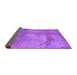 Sideview of Oriental Purple Industrial Rug, urb1433pur