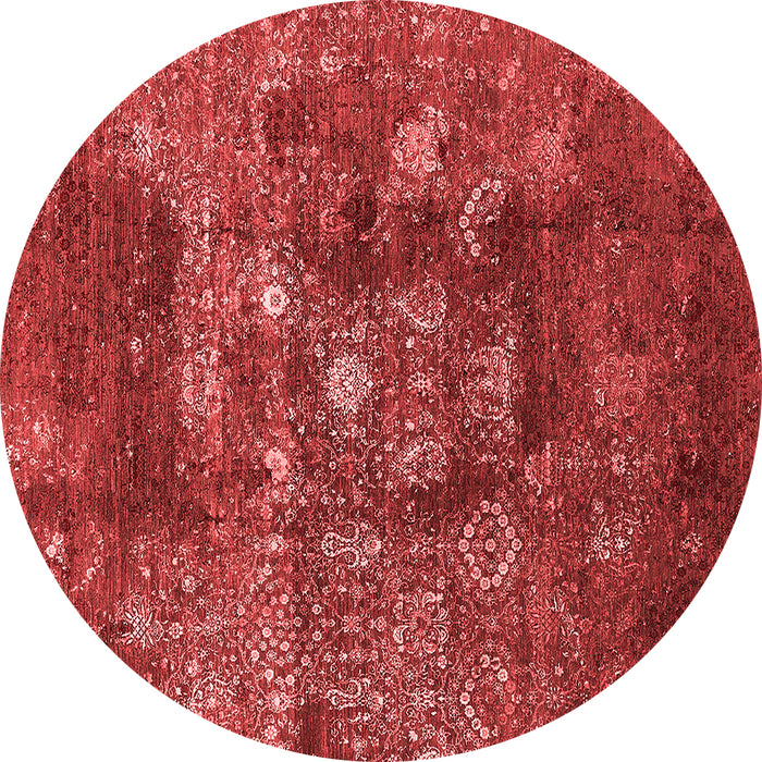 Machine Washable Oriental Red Industrial Rug, wshurb1434red