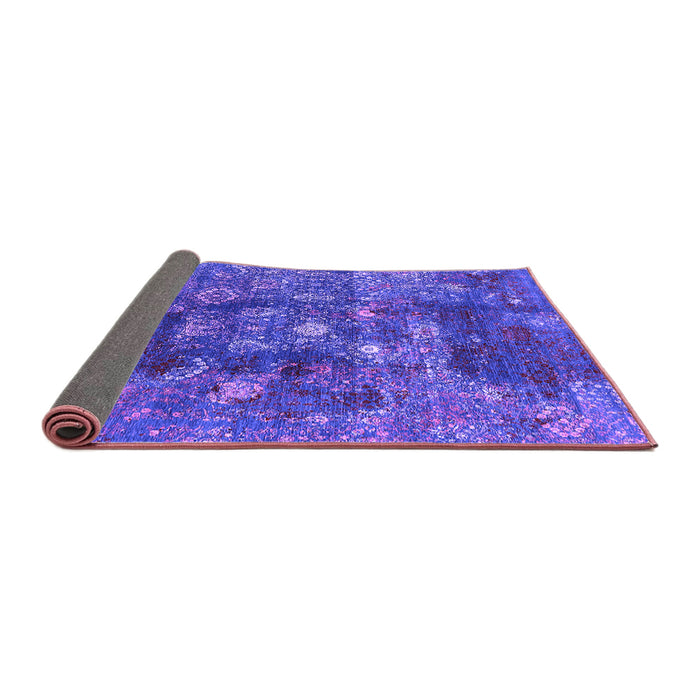 Sideview of Oriental Purple Industrial Rug, urb1434pur