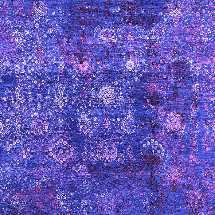 Machine Washable Oriental Purple Industrial Area Rugs, wshurb1434pur