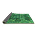 Sideview of Oriental Green Industrial Rug, urb1434grn