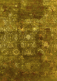 Oriental Yellow Industrial Rug, urb1434yw