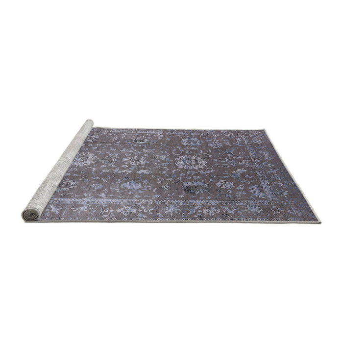 Sideview of Machine Washable Industrial Modern Cloudy Gray Rug, wshurb1435