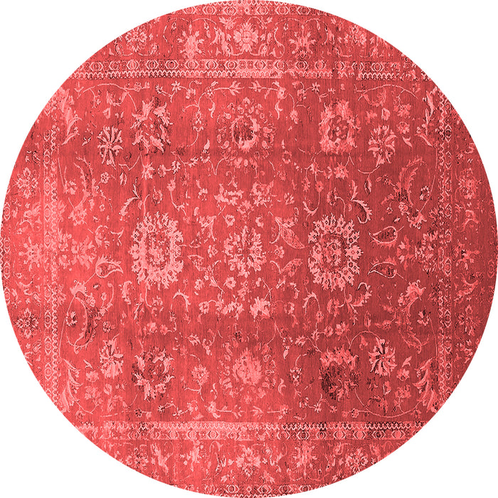 Machine Washable Oriental Red Industrial Rug, wshurb1435red