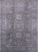 Mid-Century Modern Cloudy Gray Oriental Rug, urb1435