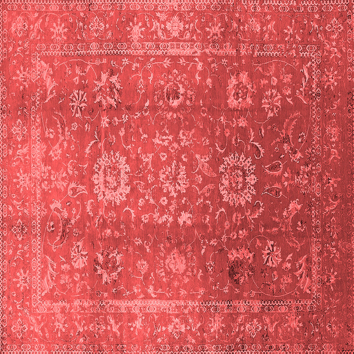 Machine Washable Oriental Red Industrial Rug, wshurb1435red