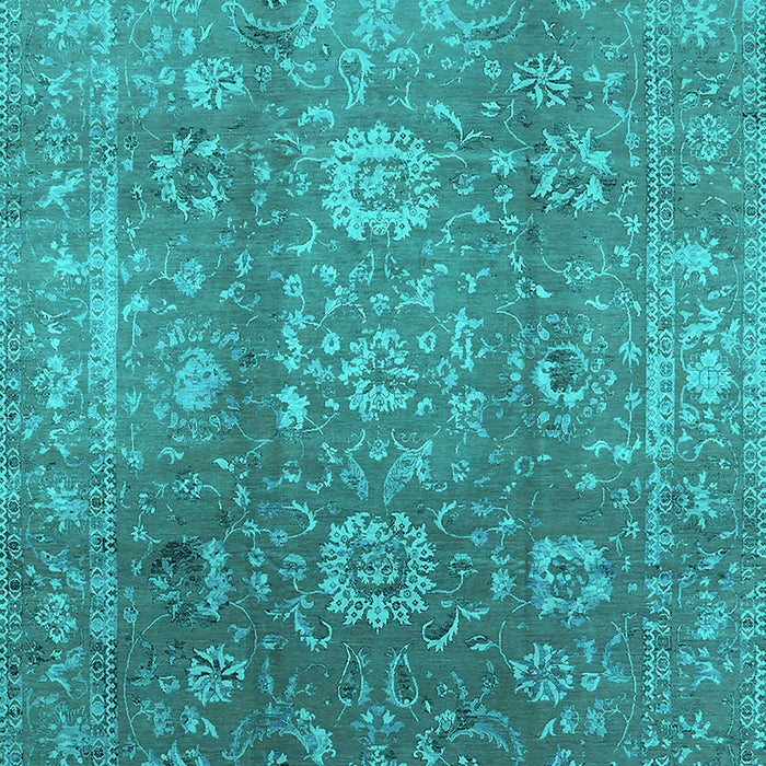 Oriental Turquoise Industrial Rug, urb1435turq