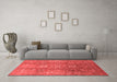 Industrial Red Washable Rugs