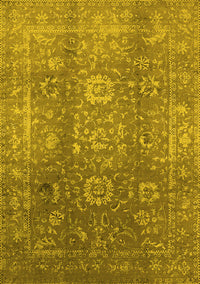 Oriental Yellow Industrial Rug, urb1435yw