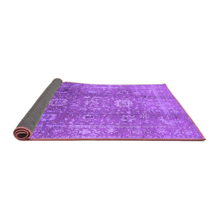 Sideview of Oriental Purple Industrial Rug, urb1435pur
