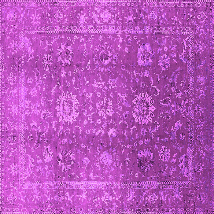 Square Oriental Pink Industrial Rug, urb1435pnk