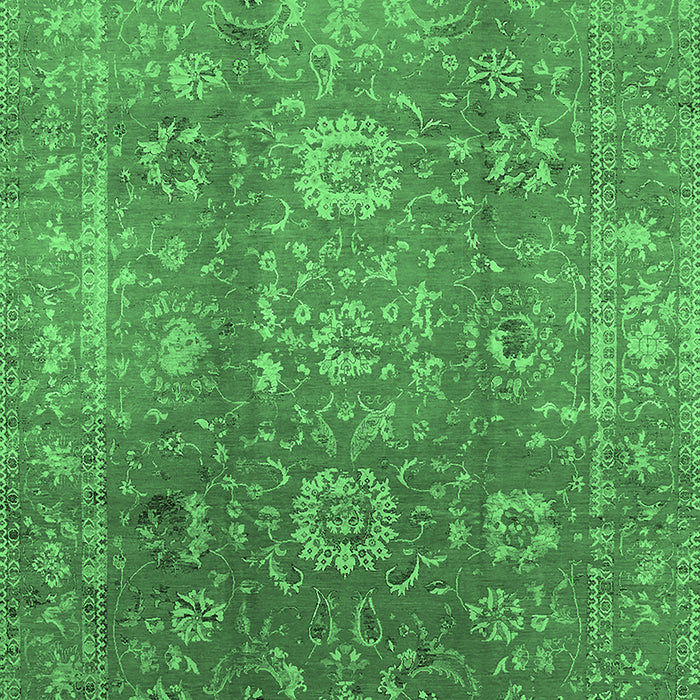 Oriental Emerald Green Industrial Rug, urb1435emgrn