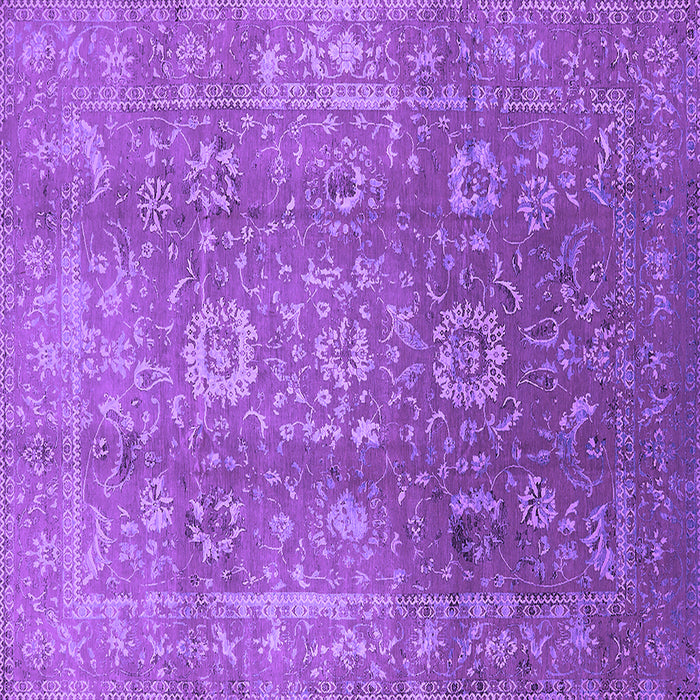Square Oriental Purple Industrial Rug, urb1435pur