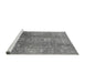 Sideview of Machine Washable Oriental Gray Industrial Rug, wshurb1435gry