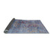 Sideview of Mid-Century Modern Purple Oriental Rug, urb1436