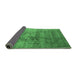 Sideview of Oriental Emerald Green Industrial Rug, urb1436emgrn