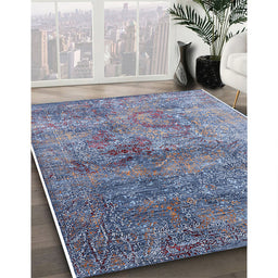 Machine Washable Industrial Modern Grape Purple Rug in a Family Room, wshurb1436