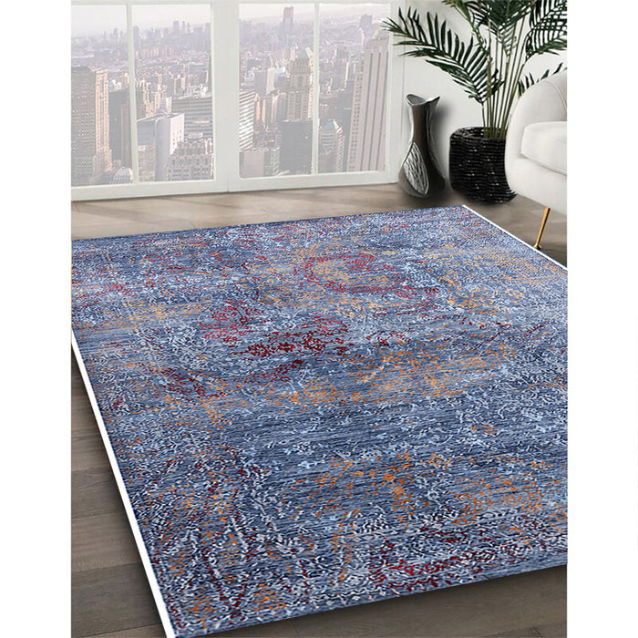 Machine Washable Industrial Modern Grape Purple Rug in a Family Room, wshurb1436