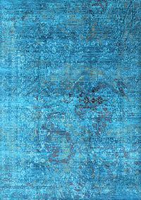 Oriental Light Blue Industrial Rug, urb1436lblu