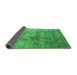 Sideview of Oriental Green Industrial Rug, urb1436grn