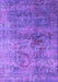 Machine Washable Oriental Purple Industrial Area Rugs, wshurb1436pur
